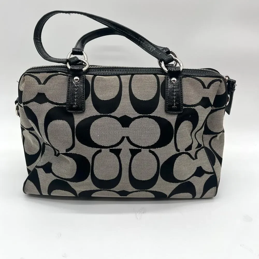 COACH Signature Satchel, Black